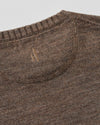 Ronald Merino Wool Crewneck Sweater in Mocha by Johnnie-O