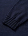 Ronald Merino Wool Crewneck Sweater in Navy by Johnnie-O