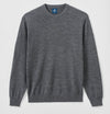 Ronald Merino Wool Crewneck Sweater in Shadow by Johnnie-O