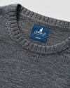 Ronald Merino Wool Crewneck Sweater in Shadow by Johnnie-O