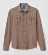 Sequoia Twill Solid Lodge Shirt in Havana by Johnnie-O