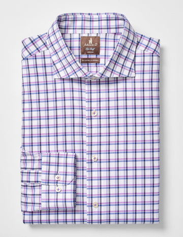 Bipane Top Shelf Stretch Twill Button Down Shirt in Violet by Johnnie-O
