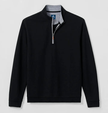 Sully 1/4 Zip Pullover in Black by Johnnie-O