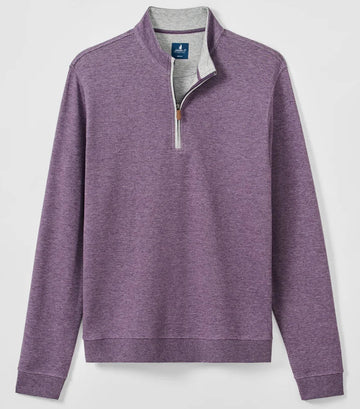 Sully 1/4 Zip Pullover in Huckleberry by Johnnie-O