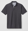 The O Performance Mesh Polo in Black by Johnnie-O