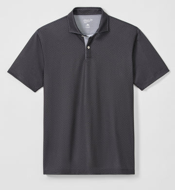 The O Performance Mesh Polo in Black by Johnnie-O