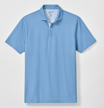 The O Performance Mesh Polo in Carbon Fiber by Johnnie-O