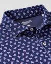 USA Performance Jersey Polo in Navy by Johnnie-O