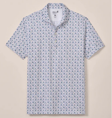 Manhatty Performance Jersey Polo in White by Johnnie-O