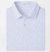 Featherweight Cornhole Performance Polo in White by Peter Millar