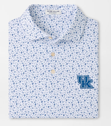 University of Kentucky Kick Off Performance Jersey Polo in Blue Frost by Peter Millar