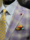Classic Plaid Sport Coat in Violet/Tan by TailoRed