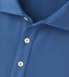 Lyons Performance Jersey Long-Sleeve Polo in Blue Haze by Peter Millar