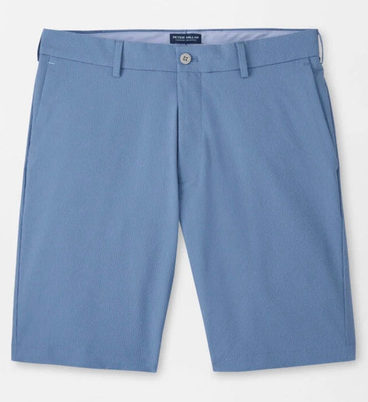 Matlock Seersucker Performance Short in Storm by Peter Millar