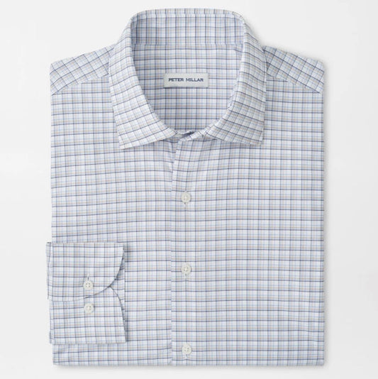 Robertson Performance Twill Sport Shirt in Navy by Peter Millar