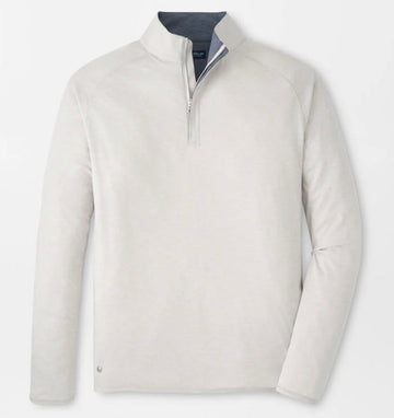 Stealth Performance Quarter-Zip in British Grey by Peter Millar