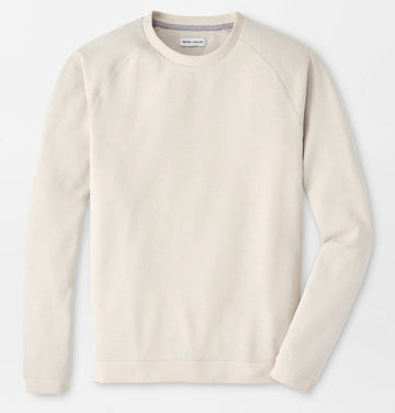 Cradle Piqué Performance Crewneck in Almond by Peter Millar
