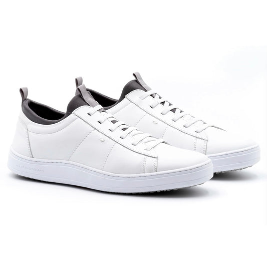 Cameron Sheep Skin Sneaker in White by Martin Dingman