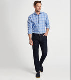 Turin Italian Flannel Sport Shirt in Brook Blue by Peter Millar