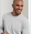 Coolspun Lite Textured Crewneck Sweater in British Grey by Peter Millar