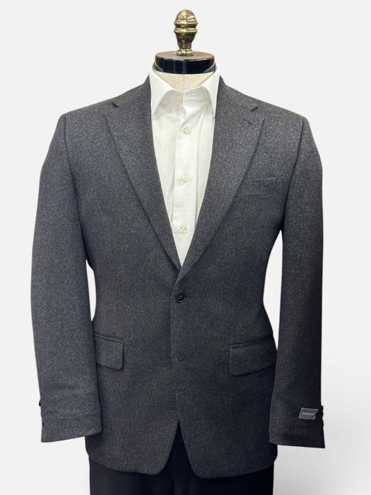 Wool, Silk & Cashmere Blend Sport Coat in Charcoal by Michael Kors