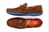 Bermuda Nubuck Braided Bit Loafers in Bark by Martin Dingman