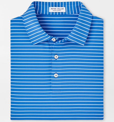 Drum Performance Jersey Polo in Mako Blue by Peter Millar