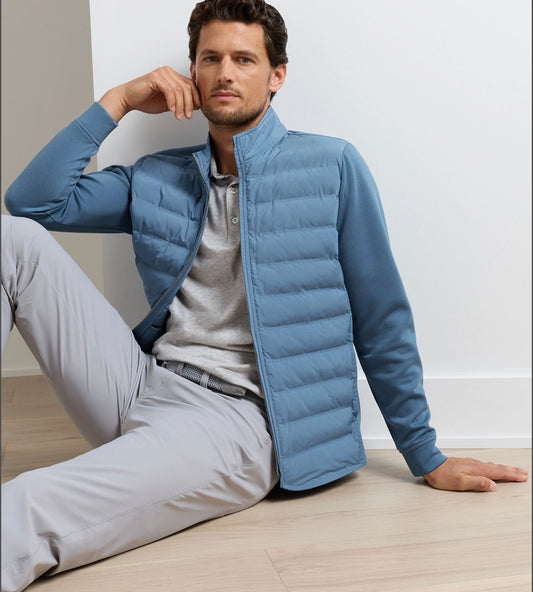 Winsome Hybrid Cardigan in Storm by Peter Millar
