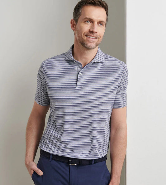 Chase Performance Jersey Polo in Navy by Peter Millar