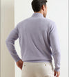 Coolspun Lite Cotton Quarter-Zip Sweater in Light Violet by Peter Millar