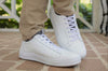 Cameron Sheep Skin Sneaker in White by Martin Dingman