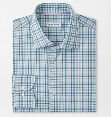 Simon Crown Lite Cotton-Stretch Sport Shirt in Windsor Blue by Peter Millar
