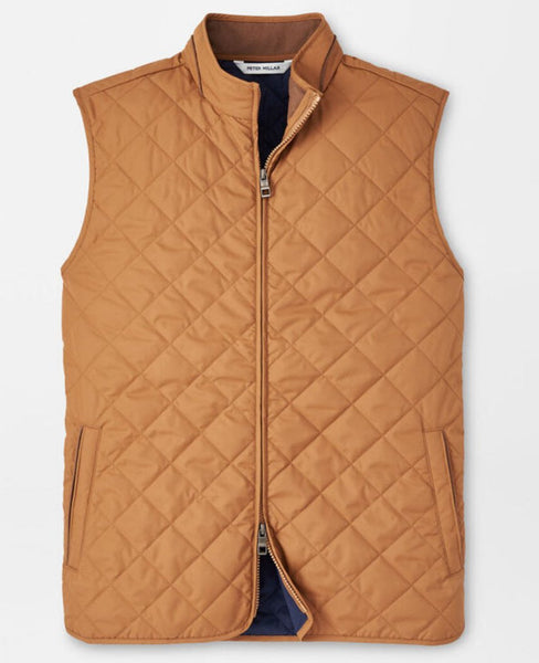 Essex Quilted Travel Vest in British Tan by Peter Millar – Logan's of  Lexington