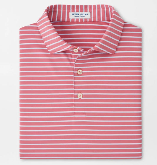Dunnes Performance Jersey Polo in Chili Red by Peter Millar