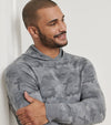 Reversible Camo Popover Hoodie in Gale Grey by Peter Millar
