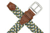 Newport Woven Italian Rayon Elastic Belt in Mojito Multi by Martin Dingman