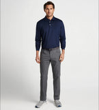 Solid Stretch Jersey Long-Sleeve Polo in Navy by Peter Millar