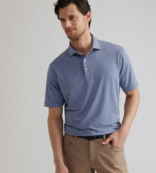 Lenway Performance Jersey Polo in Poplar Brown by Peter Millar