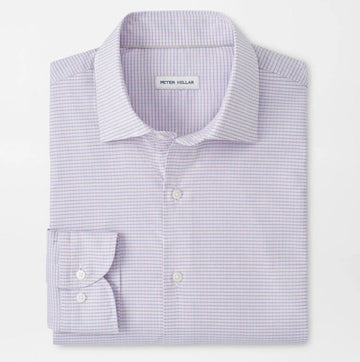 Conway Crown Lite Cotton-Stretch Sport Shirt in Teaberry Pink by Peter Millar