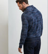 Reversible Camo Popover Hoodie in Blue Haze by Peter Millar