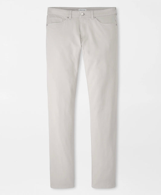 Crown Cotton Canvas Five-Pocket Pant in British Grey by Peter Millar