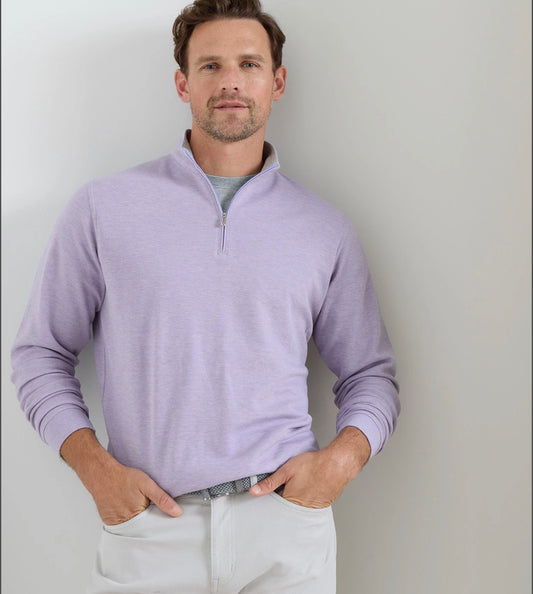 Crown Comfort Pullover in Light Violet by Peter Millar