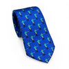 "Jockey” Signature 100% Silk Neck Tie in Navy and Green by Logan's