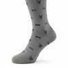 Mint Julep & Bow Tie Mid Calf Socks in Grey by Dapper Classics