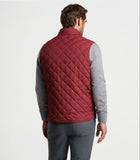 Essex Quilted Travel Vest in Celosia Red by Peter Millar