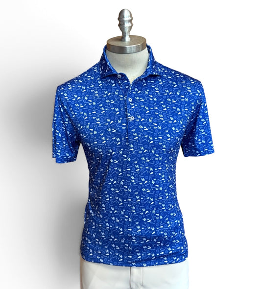 University of Kentucky "Rolling Blue” Polo in Royal by Johnnie-O