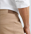 Crown Cotton Canvas Five-Pocket Pant in Khaki by Peter Millar