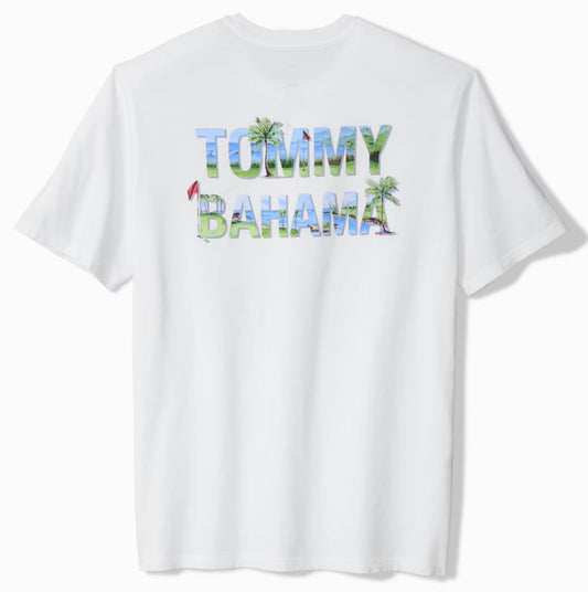 Wedge & Wave Graphic T-Shirt in White by Tommy Bahama