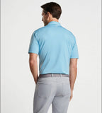 Drum Performance Jersey Polo in Cyan by Peter Millar