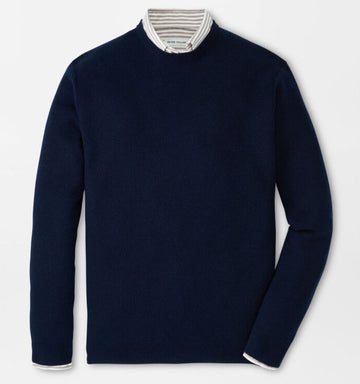 Autumn Crest Honeycomb Crewneck Sweater in Navy by Peter Millar